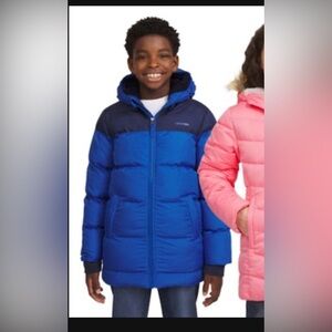 Lands' End Blue and Black Hooded Jacket